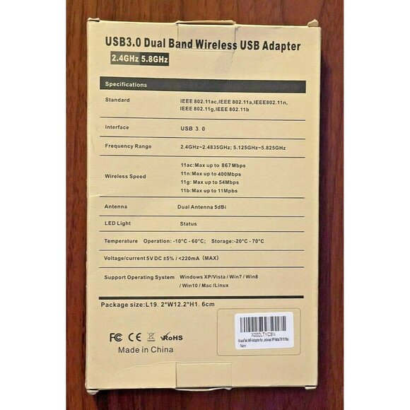 WiFi Dual Band Wireless Network Adapter AC1300 - Picture 4 of 6